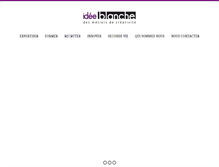 Tablet Screenshot of ideeblanche.fr
